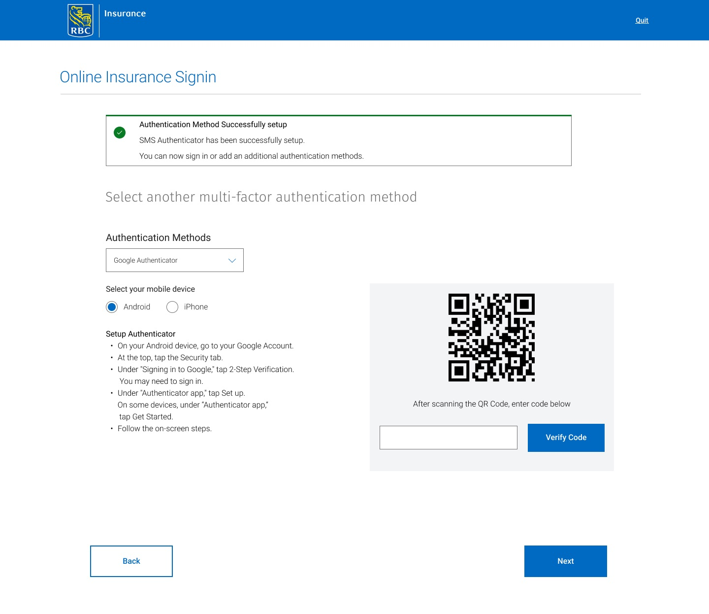 Authentication method — OKTA setup