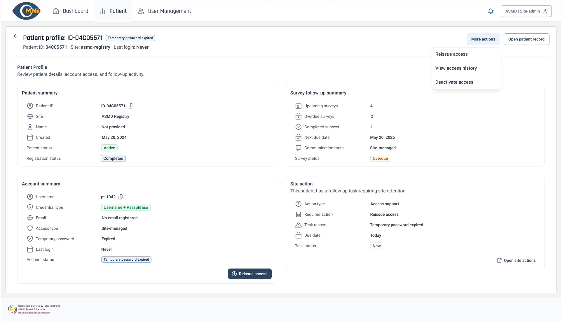 Enabling secure patient access beyond email-based identity
